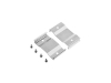 ALU-7635 Aluminum Channel - Surface / Hanging mount - For Strips Up To 55mm - Silver - 1m / 2m - Frosted Lens