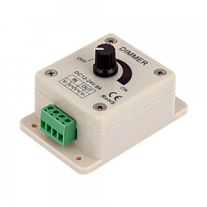 LED Dimmer 12V & 24V DC 8A - Single Color LED Dimmer