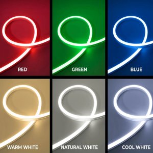 Neon LED Strip Light - Side Bend Neon Flex - IP67 - 16mm Wide - 24V - 5m