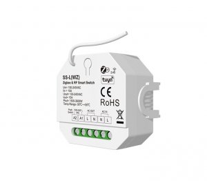 100-240VAC 1CH*15A RF & ZigBee Push Switch SS-L(WZ) (Tuya App)