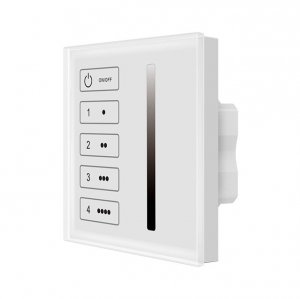 1 Zone or 4 Zone Dimmer 24VDC/DALI Bus Wall Mounted Touch DALI Panel TL4-1D