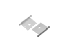 ALU-5535-R LED Aluminum Channel - Recessed - For Strips Up To 30mm - Silver - 1m / 2m - Frosted Lens