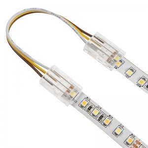 4" Solderless Clamp-On Jumper Connector - 10mm Tunable White LED Strip Lights