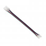 5.5" Solderless Clamp-On LED Jumper Connector - 12mm RGB COB Strip Lights
