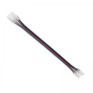 5.5" Solderless Clamp-On LED Jumper Connector - 12mm RGB COB Strip Lights