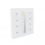 Sunricher DALI DT8 Four Zone Dual Colour (CCT) Double Touch Slider DALI Wall Panel White (Low voltage)
