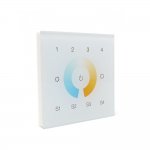 Sunricher Z-Wave Dual Colour (CCT) 4 Group Wall Panel White (Mains voltage)