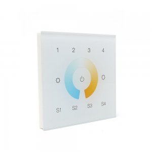 Sunricher Z-Wave Dual Colour (CCT) 4 Group Wall Panel White (Mains voltage)
