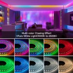 5m WS2805 RGBCCT IC LED Strip - 5-in-1 Addressable Dual Signal Pixel LED Lights (3000K–6500K) - 12V / 24V