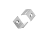 ALU-1002-COR 16 x 16 Wide Rounded Corner Aluminum Channel - Corner - For Strips Up To 10mm - 1m / 2m – Including Diffuser