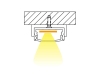 ALU-1205 LED Aluminum Channel - Surface - For Strips Up To 12mm - Silver - 1m / 2m - Frosted Lens