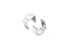 ALU-1815-R LED Aluminum Channel - Recessed - For Strips Up To 10mm - Silver - 1m / 2m - Frosted Lens