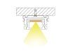 ALU-1910 LED Aluminum Channel - Surface - For Strips Up To 12mm - Silver - 1m / 2m - Frosted Lens