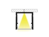 ALU-2030 LED Aluminum Channel - Surface - For Strips Up To 17mm - Silver - 1m / 2m - Frosted Lens