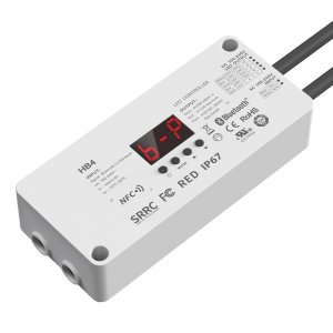 4CH NFC Waterproof Bluetooth5.2 High-voltage LED Controller - 100-240V - LT-HB4