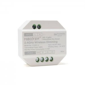 PUSH1-3 MiBoxer Single Colour 3-Zone Wireless Push Dimmer Controller (AC100-240V)