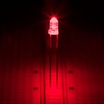 3mm Red LED - 625nm - T1 Through Hole LED w/ 20 Degree Viewing Angle