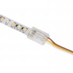 Solderless Clamp-On LED Strip Light to Wire - 10mm Tunable White Strips - 22AWG