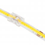 Solderless Tunable White COB Strip Connector - 10mm Butt Connector - 5.5A Current Rating