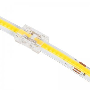 Solderless Tunable White COB Strip Connector - 10mm Butt Connector - 5.5A Current Rating