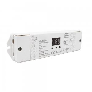 Sunricher DMX Four Channel Constant Voltage DMX Decoder with RDM
