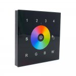 Sunricher DMX 4 x Zone Wall Panel Black (Low voltage)