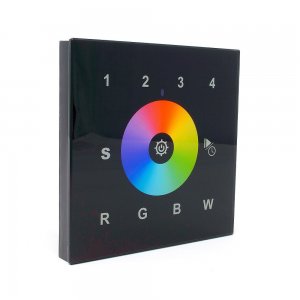 Sunricher DMX 4 x Zone Wall Panel Black (Low voltage)