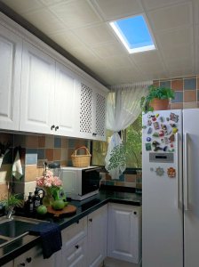 1X2ft LED Artificial Skylight Smart Home Wifi Control Ceiling Lamp Indoors - 60W - Tunable CCT - Dimmable - 1800~10000K