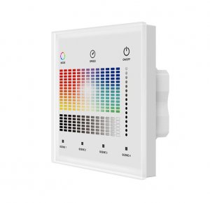 1 Zone RGBW 100-240VAC Wall Mounted Touch DALI Panel TD4-SH