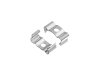 ALU-1201-R LED Aluminum Channel - Recessed - For Strips Up To 12mm - Silver - 1m / 2m - Frosted Lens