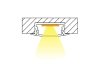 ALU-1204-R LED Aluminum Channel - Recessed - For Strips Up To 12mm - Silver - 1m / 2m - Frosted Lens