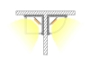 ALU-2003-COR 30 x 30 Wide Rounded Corner Aluminum Channel - Corner - For Strips Up To 20mm - 1m / 2m – Including Diffuser