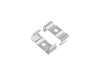 ALU-2121 LED Aluminum Channel - Surface - For Strips Up To 16mm - Silver - 1m / 2m - Frosted Lens