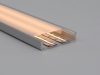 ALU-4309 LED Aluminum Channel - Surface - For Strips Up To 39mm - Silver - 1m / 2m - Frosted Lens