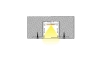 ALU-7535 Drywall LED Aluminum Channel - Recessed - For Strips Up To 25mm - 1m / 2m - Frosted Lens