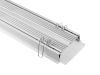 ALU-9135-R LED Aluminum Channel - Recessed - For Strips Up To 55mm - Silver - 1m / 2m - Frosted Lens