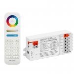 MiBoxer 3-in-1 Wireless LED Strip Light Controller with Lever Connectors - RGB / RGBW / RGB+CCT - Hubless - 6 Amps / Channel - 12-24 VDC