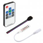 Mini RGB Controller with RF Remote - Dynamic Color-Changing Modes - 4 Amps/Channel - Mini RGB LED Controller