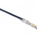 4" Solderless Clamp-On Pigtail Adaptor - 12mm RGBW LED Strip Lights