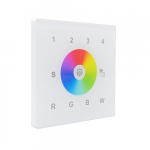 Sunricher RF RGBW LED 4 x Zone Wall Panel White (Mains voltage)