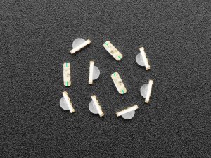 NeoPixel Addressable RGB LEDs - Slim Round 3.2mm x 1.0mm 10 pack - SK68XX-EC3210R