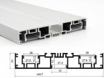 ALU-15023 Aluminum Channel - Surface / Hanging mount - For Strips Up To 12mm - Silver - 1m / 2m - Frosted Lens