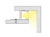 ALU-2009 LED Aluminum Channel - Surface - For Strips Up To 20mm - Silver - 1m / 2m - Frosted Lens