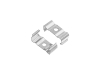 ALU-2010 LED Aluminum Channel - Surface - For Strips Up To 17mm - Silver - 1m / 2m - Frosted Lens