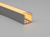 ALU-2525 LED Aluminum Channel - Surface - For Strips Up To 22mm - Silver - 1m / 2m - Frosted Lens