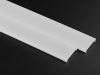 ALU-3535 Aluminum Channel - Surface / Hanging mount - For Strips Up To 23mm - Silver - 1m / 2m - Frosted Lens