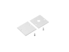 ALU-7535 Drywall LED Aluminum Channel - Recessed - For Strips Up To 25mm - 1m / 2m - Frosted Lens