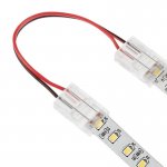 4" Solderless Clamp-On Jumper Connector - 10mm Single Color LED Strip Lights