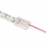 Solderless Clamp-On LED Strip Light to Wire - 10mm Single Color Strips - 22AWG