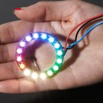 NeoPixel Ring - 16 x 5050 RGBW LEDs w/ Integrated Drivers - Natural White - ~4500K